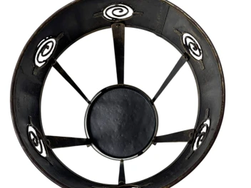 Vienna Secession Patinated Metal Umbrella Stand, 1900s